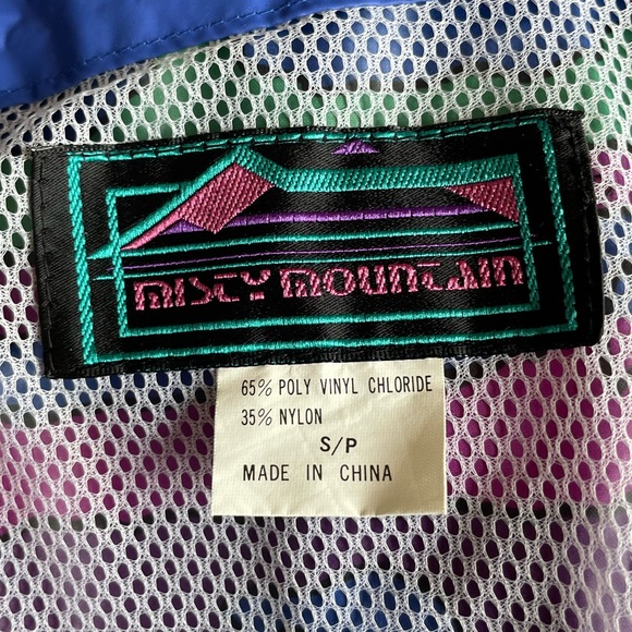 Vintage Retro Misty Mountain Rain Jacket - Picture 4 of 7